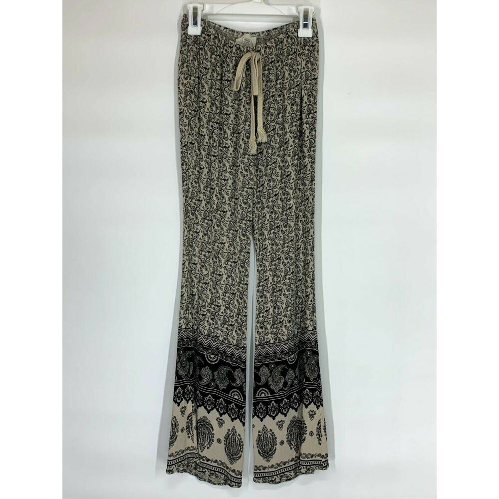 Audrey 3+1 Paisley Wide Leg Plazzo Pants Women’s